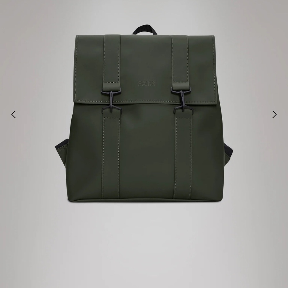 Rains Olive Backpack for Men